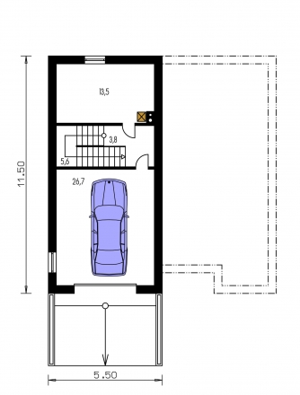 Floor plan of second floor - TREND 275